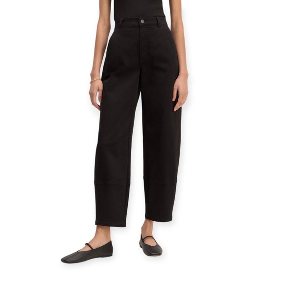 Everlane Pants - NWT Everlane The Utility Barrel Pant Women 8 Black High Rise Tapered Trouser NEW